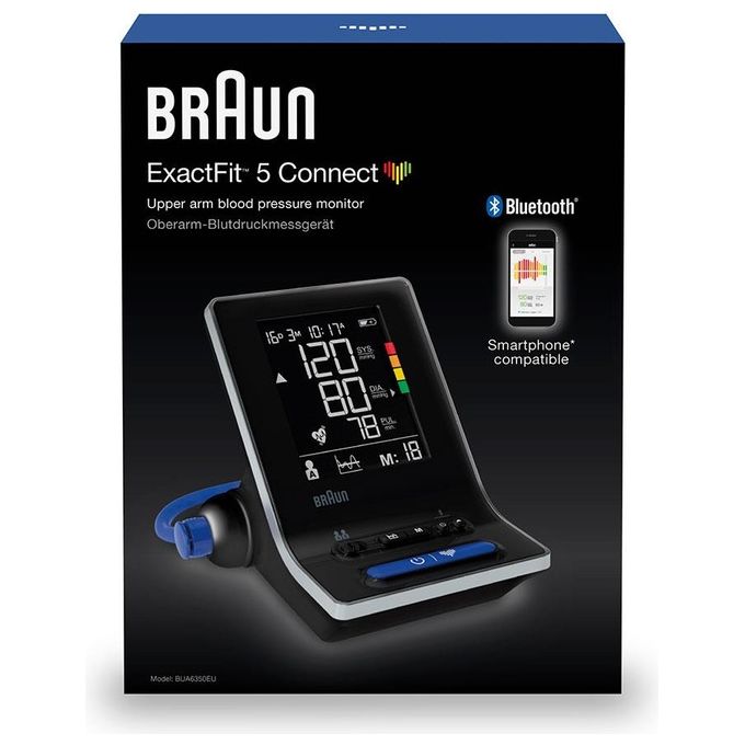 Braun BUA 6350 EU ExactFit Misuratore Intelligente della Pressione Sanguigna