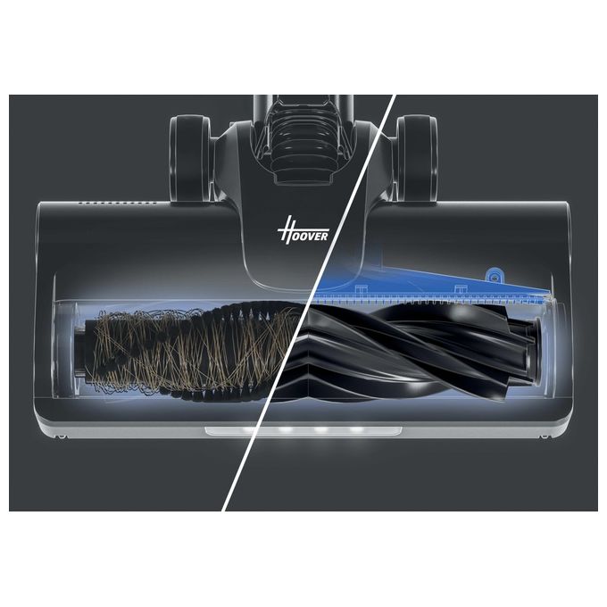 Hoover HF1P10P 011 Scopa Elettrica senza filo Aspirapolvere senza Sacco Ciclonica Potenza 165 Watt colore Nero e Blu