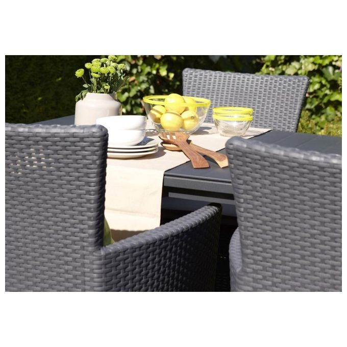 Keter Set Mobili Da Giardino Iowa Grafite