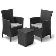 Keter Set Mobili Da Giardino Iowa Grafite