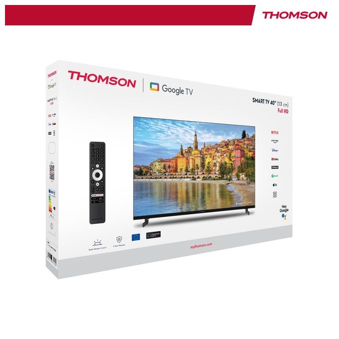 Thomson 40FG2S14 Tv Full Hd 40'' Smart Google Tv Black Cert TivuSat