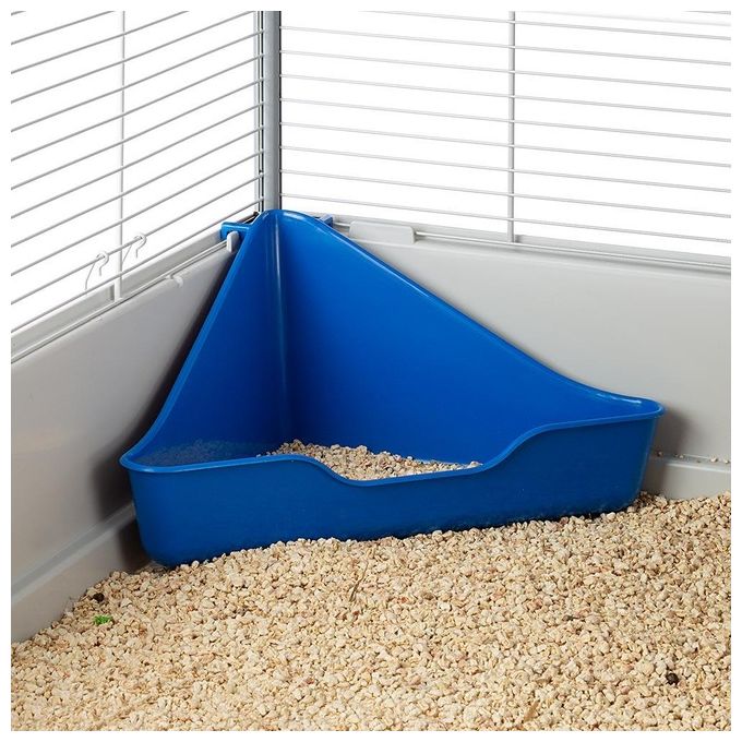 Ferplast Gabbia per furetti FURET TOWER, Struttura verticale su piu' piani, Ruote e accessori inclusi, Metallo verniciato Grigio e plastica, 75 x 80 x h 161 cm