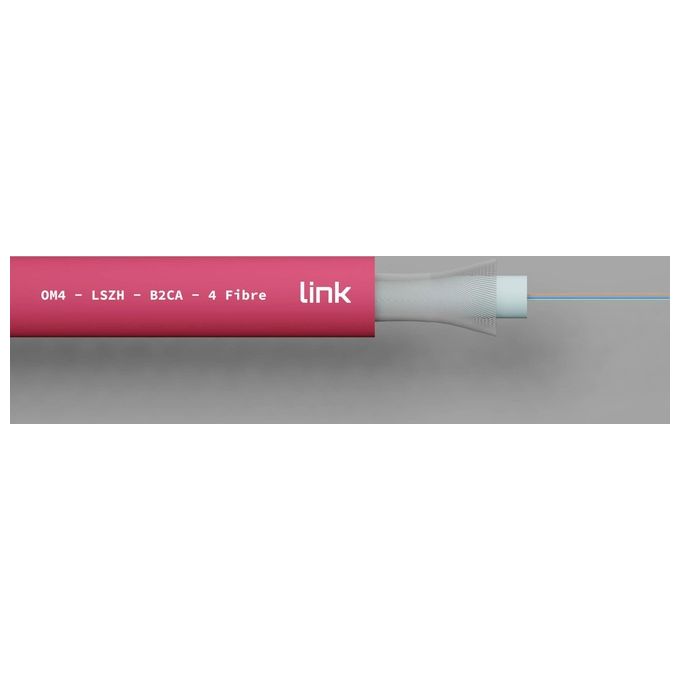 Link Cavo Fibra Ottica 4 Fibre Loose OM4 Antiroditore Lszh Classe B2ca al Metro