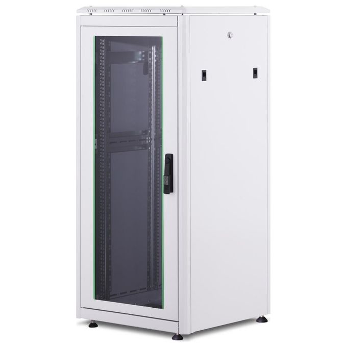Digitus armadio 26 unita' linea professionale (a)1310 x (l)600) x (p)600 mm. colore grigio chiaro