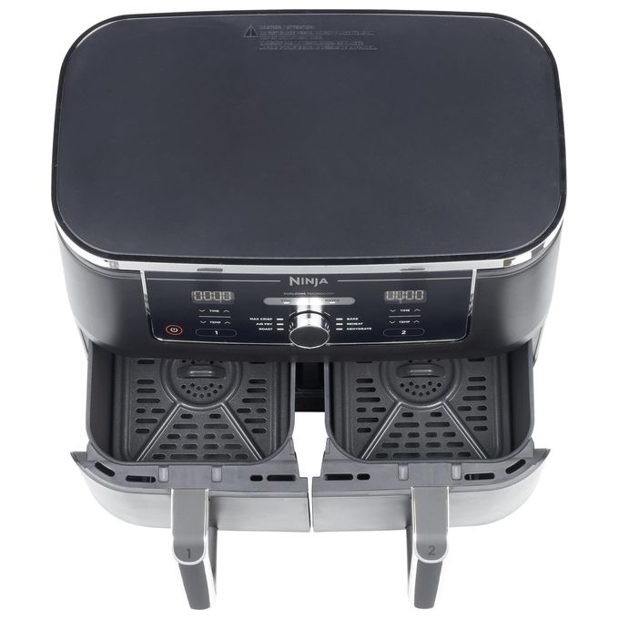 Ninja AF400EU Friggitrice ad Aria Calda Doppia 9.5 Litri Indipendente 2470W Nero
