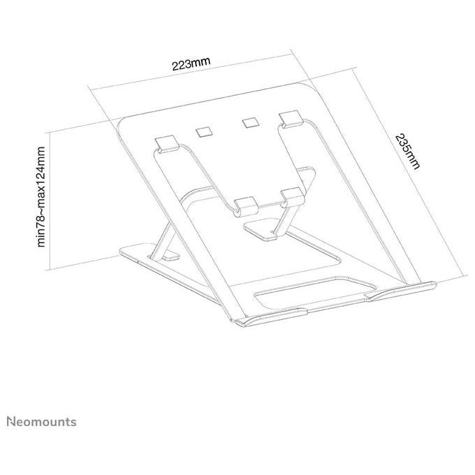 Neomounts By Newstar Supporto per Notebook da 11-17'' Fino a 10Kg Nero