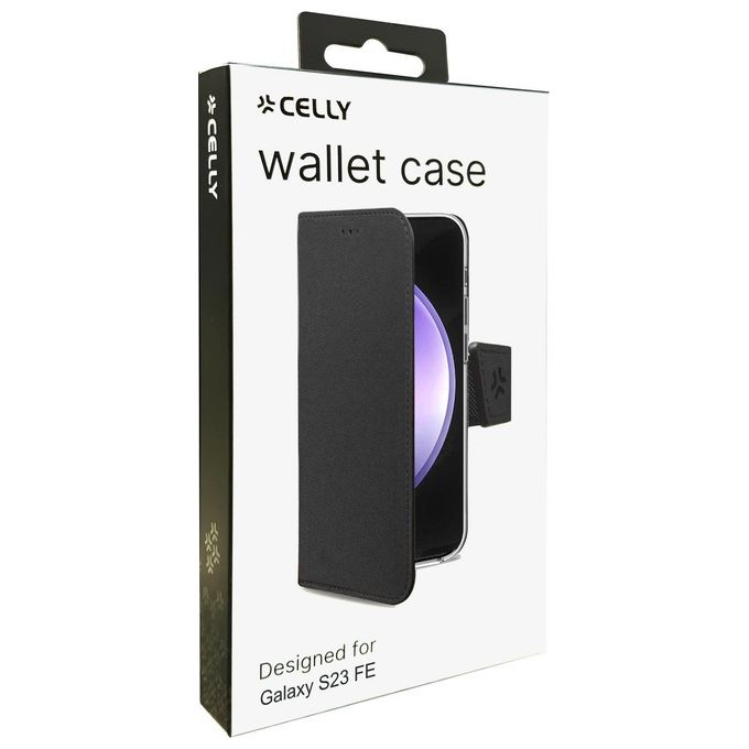 Celly Wally Case per Samsung Galaxy S23 FE Nero