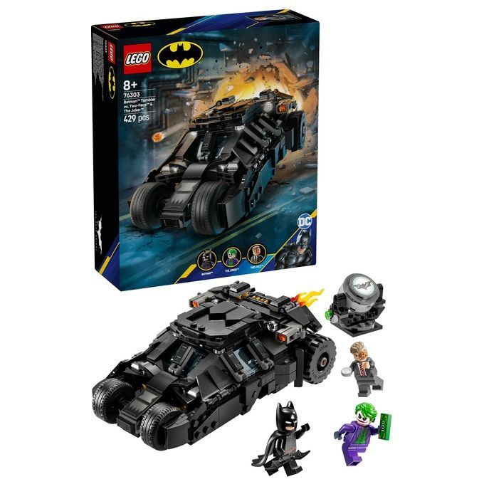 LEGO 76303 Tumbler di Batman Contro Two-Face e The Joker Set da Costruzione 429 pezzi colore Multicolore