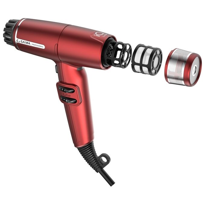 Ga.Ma PH6030 Asciugacapelli Professionale iQ Lite Perfetto 1600W Rosso