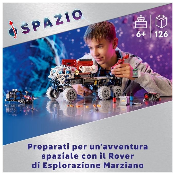 LEGO Technic 42180 Rover di Esplorazione Marziano, Giochi Spaziali per Bambini 11+, Veicolo Giocattolo Ispirato alla NASA