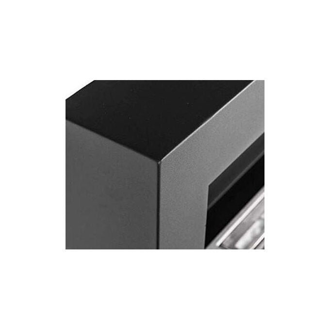 Divina Fire Camino a bioetanolo da parete SIENA Nero L 90 x P 12 x H 40 DF91022