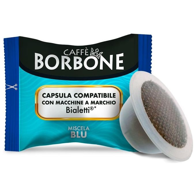 Borbone Bialetti Blu Sacchetto 100 Capsule Compatibili