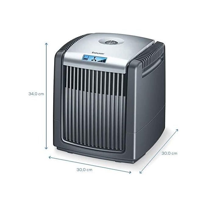 Beurer 660.48 LW 230 2-in-1 Filtro dell'Aria per Umidificare e Purificare l'Ambiente con un Unico Dispositivo Nero