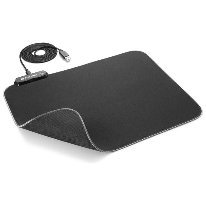 Sharkoon 1337 RGB V2 360 Mousepad Tappetino Gaming Usb Lunghezza 36cm