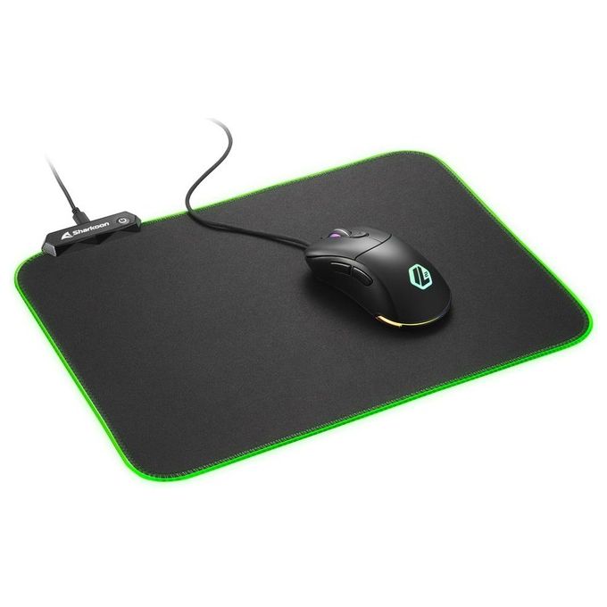 Sharkoon 1337 RGB V2 360 Mousepad Tappetino Gaming Usb Lunghezza 36cm