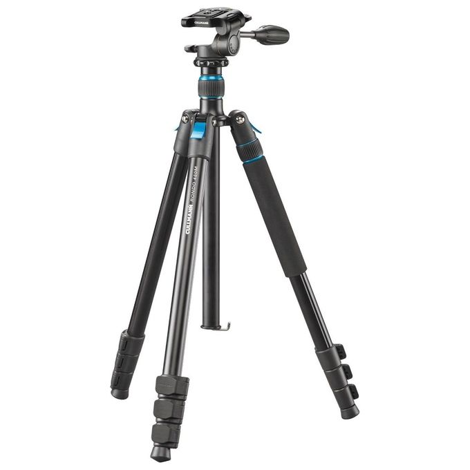 Cullmann Rondo 480m Rw20 Treppiede Allround con Testa a 3 Vie Altezza Estensione 183cm Nero
