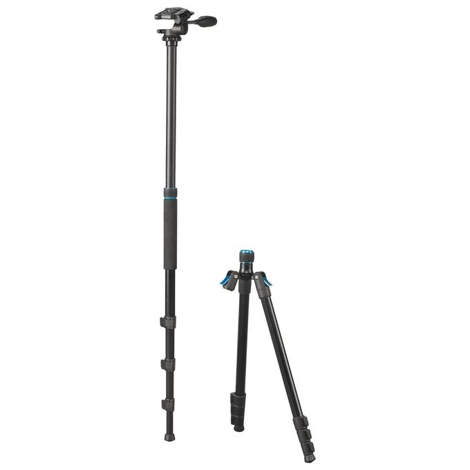 Cullmann Rondo 480m Rw20 Treppiede Allround con Testa a 3 Vie Altezza Estensione 183cm Nero
