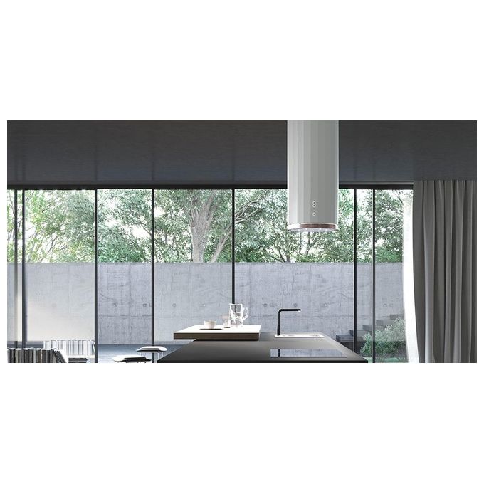 Faber CORINTHIA ISOLA EV8P WH MATT-TS A37 Cappa a Isola Speed I 37 cm Classe energetica A Bianco opaco 110.0456.219