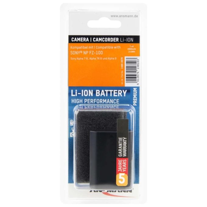 Ansmann A-Son NP FZ-100 Batteria Ricaricabile 7.4V 2000mAh
