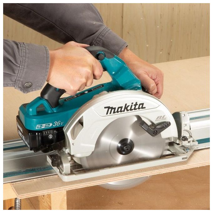 Makita Dhs783Zju Sega Circolare Per Legno 18Vx2 190 Mm Bl - Aws (Batteria Non Inclusa)