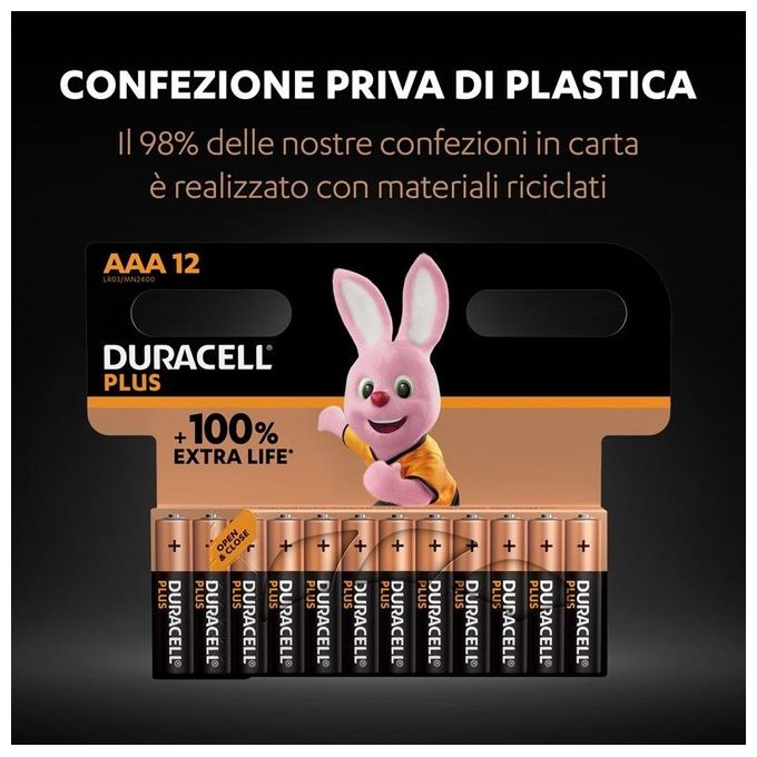 Duracell Confezione 8 Plus100 Ministilo AAA