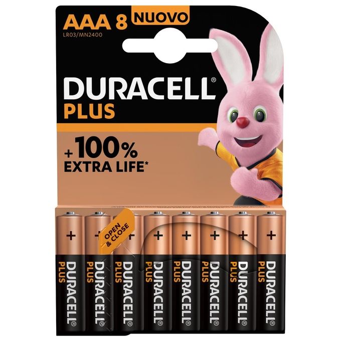 Duracell Confezione 8 Plus100 Ministilo AAA