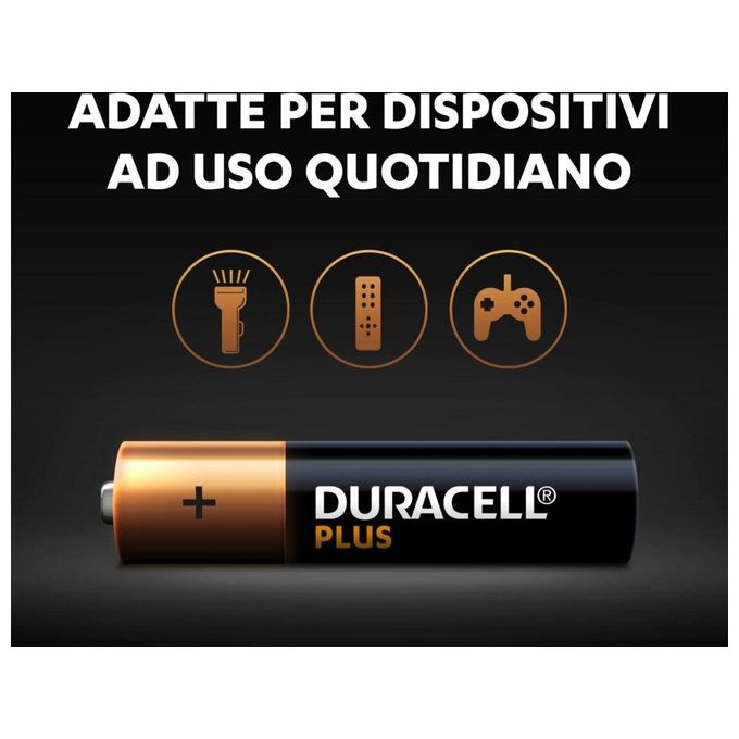 Duracell Confezione 8 Plus100 Ministilo AAA