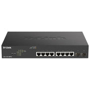 D-Link DGS-1100-10MPV2-E Smart Switch Gestito PoE 8 Porte Gigabit PoE a 130W 2 Porte SFP Supporto VLAN Cavo di Alimentazione UE