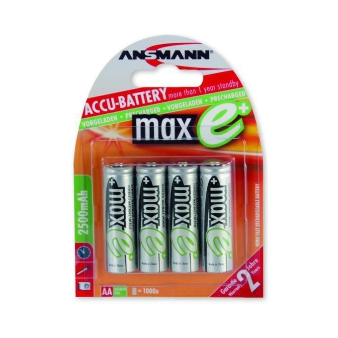 Ansmann Maxe Plus Nimh Stilo 2500mah 4p