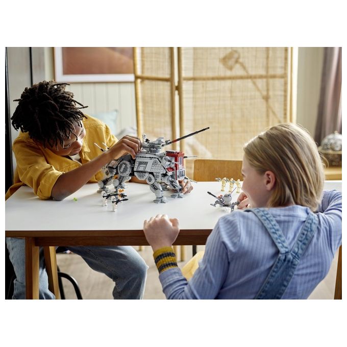 LEGO Star Wars 75337 Walker AT-TE, Modellino da Costruire, Gambe Snodabili, Cloni Soldato, Droidi da Battaglia e Droide Ragno