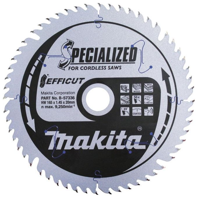 Makita B-57336 Efficut Lama per Sega Circolare 165x20x56Z