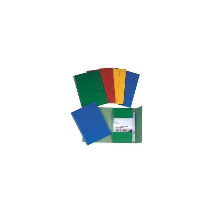 Brefiocart Cf10 cartelle 3 lembi con Elastico Blu