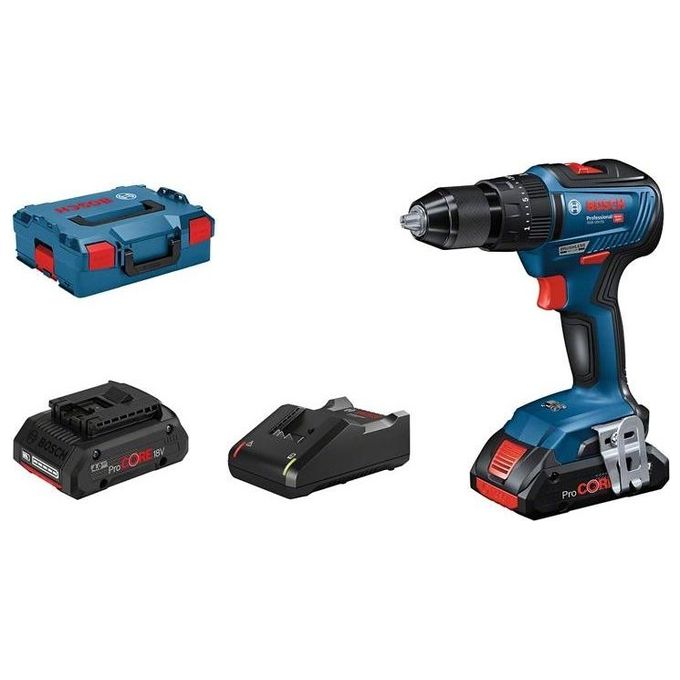 Bosch GSB 18V-55 Trapano a Percussione Professionale 18V Brushless 1800 Giri-min