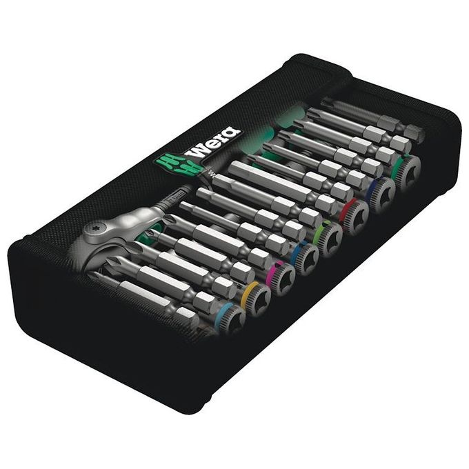 Wera 8100 SA 9 Kit con Cricchetto Zyklop Speed Attacco da 1-4'' in Pollici 28 Pezzi