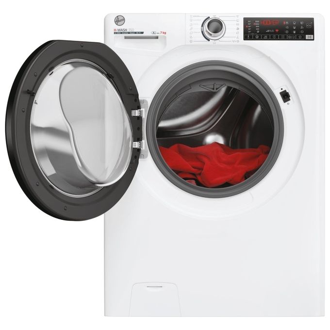 Hoover H3WPS4376TAMB6-S H-Wash 350 Lavatrice Slim 7 Kg 1300 rpm Classe A Inverter Vapore Wi-Fi (85x60x44 cm) colore Bianco