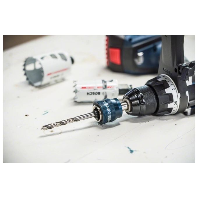 Bosch Power Change Plus Adapter Bussola Esagonale da 3-8'' Ø 8.7mm Accessorio per Sega a Tazza