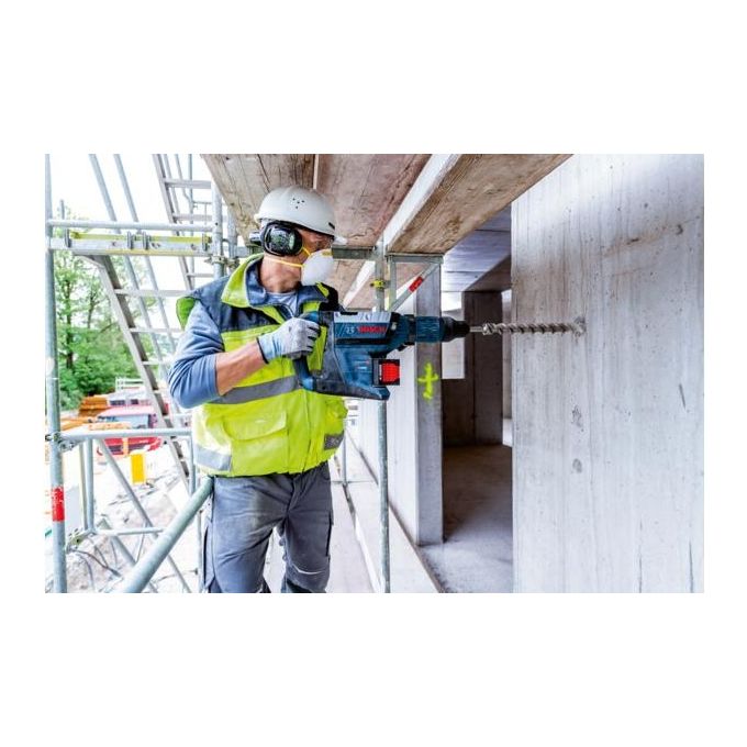 Bosch GBH 18V-45 C Martello Perforatore CoMo Impugnatura Aggiuntiva in Valigetta