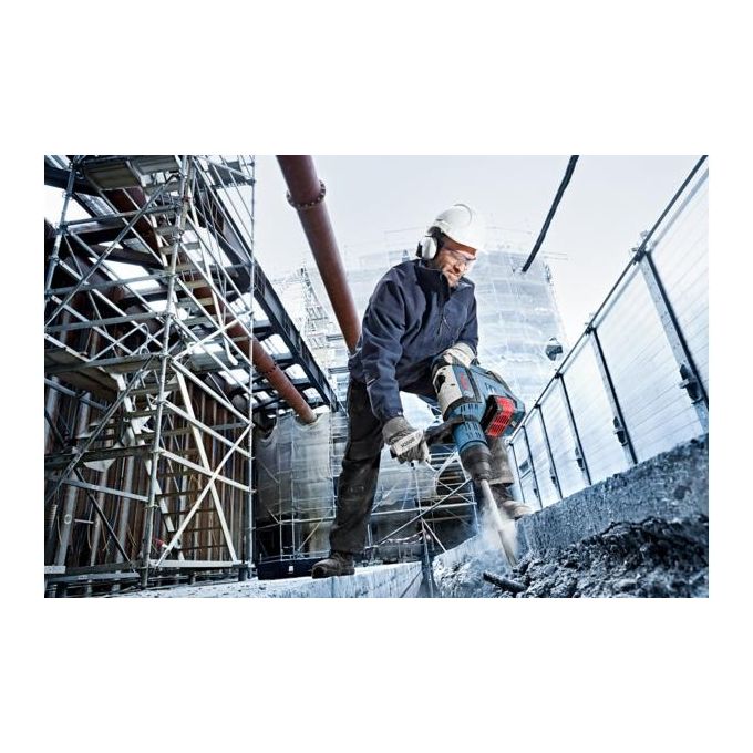 Bosch GBH 18V-45 C Martello Perforatore CoMo Impugnatura Aggiuntiva in Valigetta