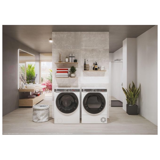 HOOVER H-WASH 550 H5WPB49AMBC8-1-S Lavatrice a caricamento frontale 9 Kg 1400 giri Classe A Motore Eco-Power Programma Auto Care 60x53x85 Bianco
