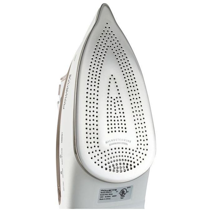 Rowenta DX1635 Effective + Ferro da Stiro a Vapore 250 ml 2400 W 40 g-min Colpo di Vapore 120g Acciaio Inossidabile