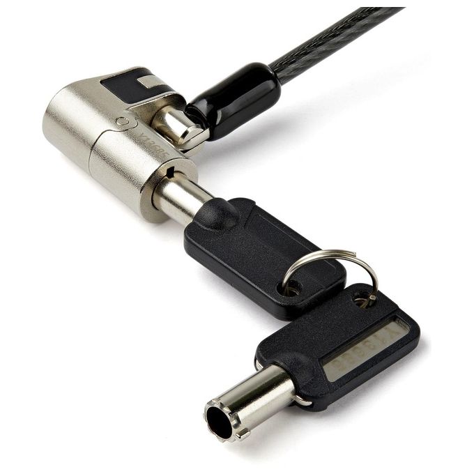 StarTech.com Cavo per Laptop con Chiave Per K-Slot Nano and Wedge Slot 2mt