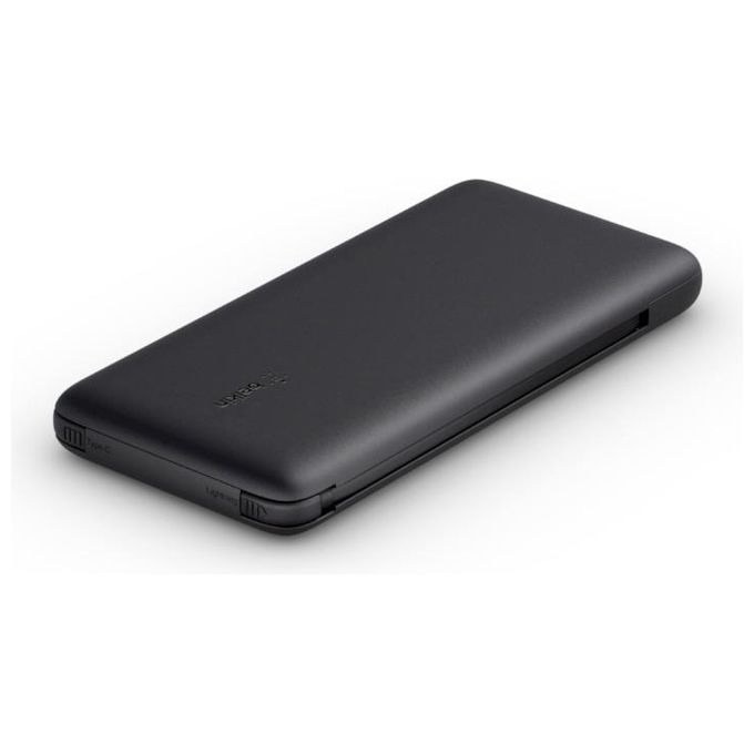 Belkin Powerbank 10K 23W Pd Usb-C In-out e Lightning Out Cavi Inclusi Nero