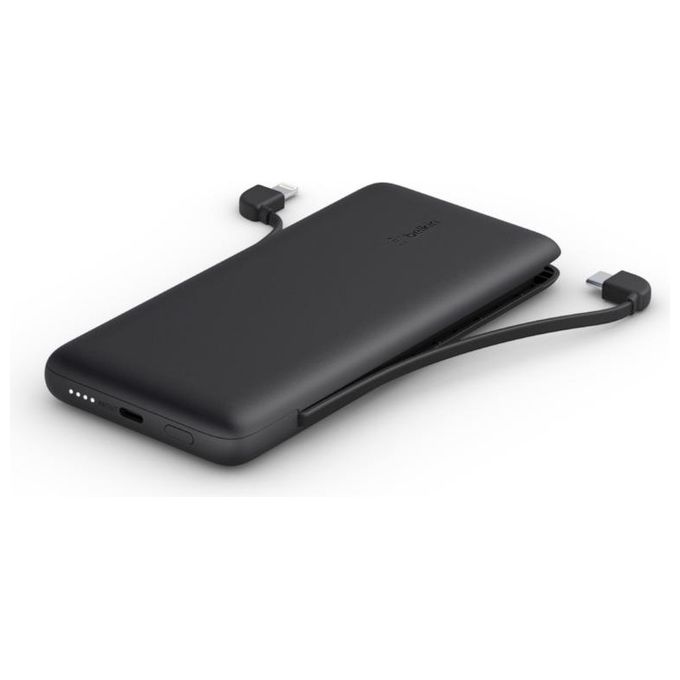 Belkin Powerbank 10K 23W Pd Usb-C In-out e Lightning Out Cavi Inclusi Nero