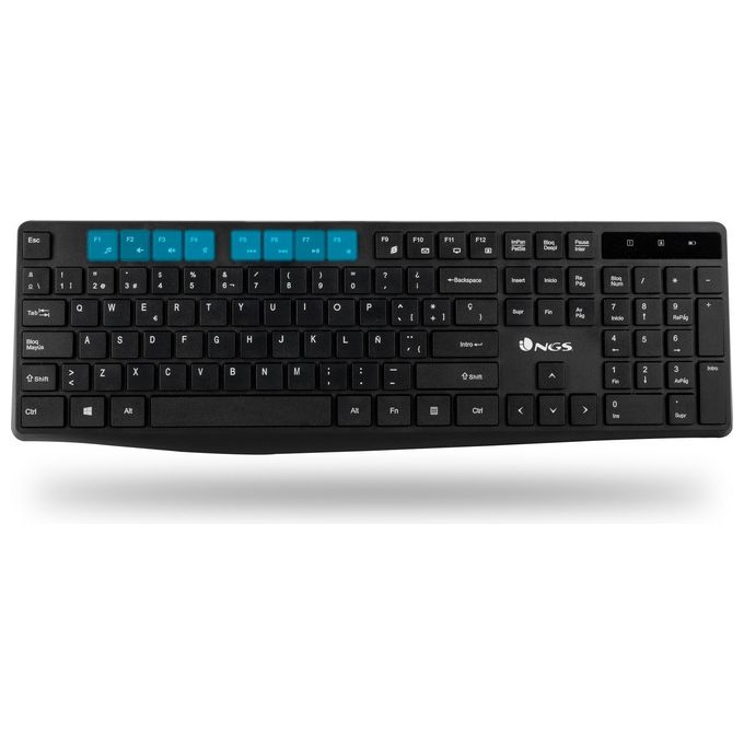 Ngs Allure Kit Wireless Mouse e Tastiera 2.4ghz Qwerty