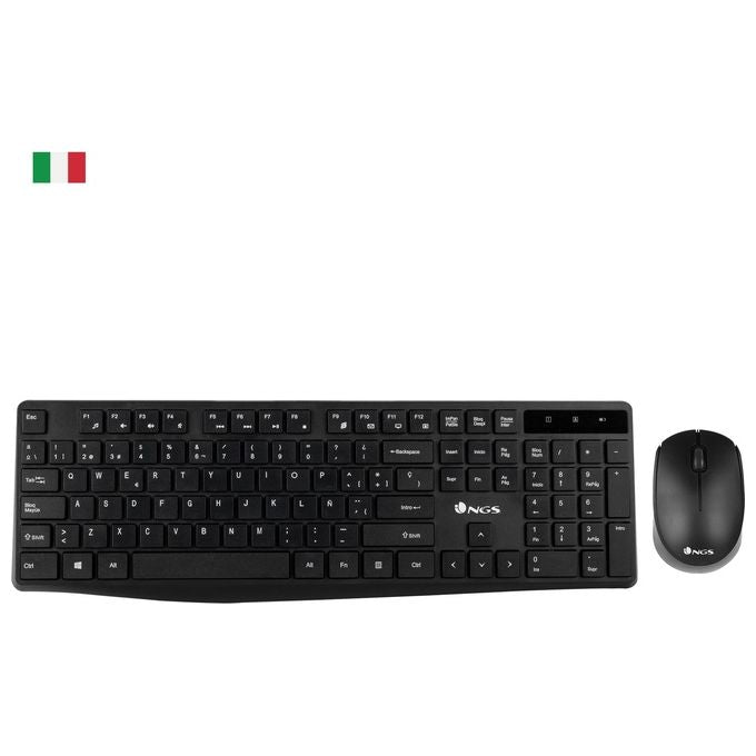 Ngs Allure Kit Wireless Mouse e Tastiera 2.4ghz Qwerty