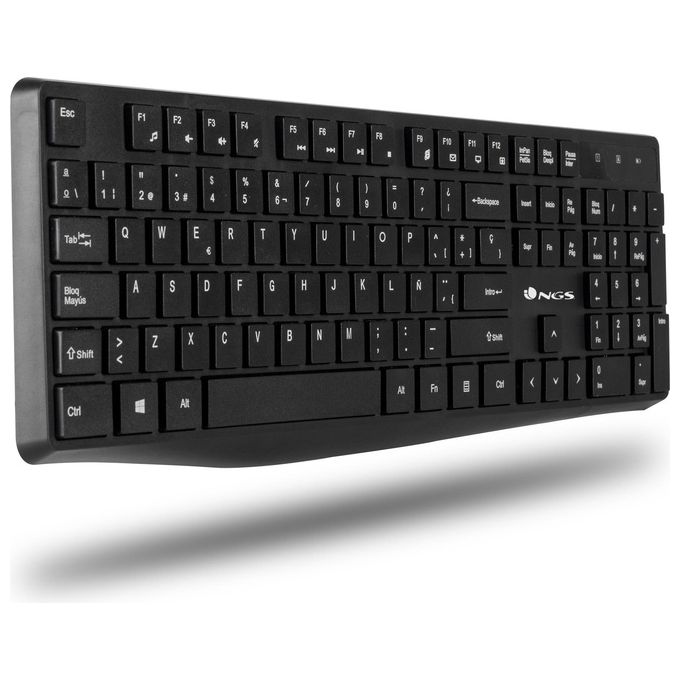Ngs Allure Kit Wireless Mouse e Tastiera 2.4ghz Qwerty