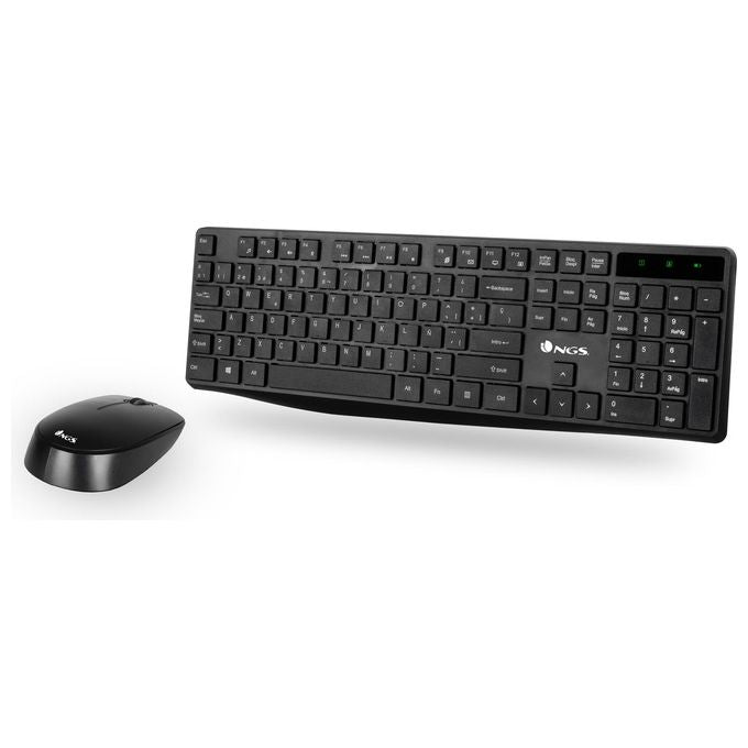 Ngs Allure Kit Wireless Mouse e Tastiera 2.4ghz Qwerty