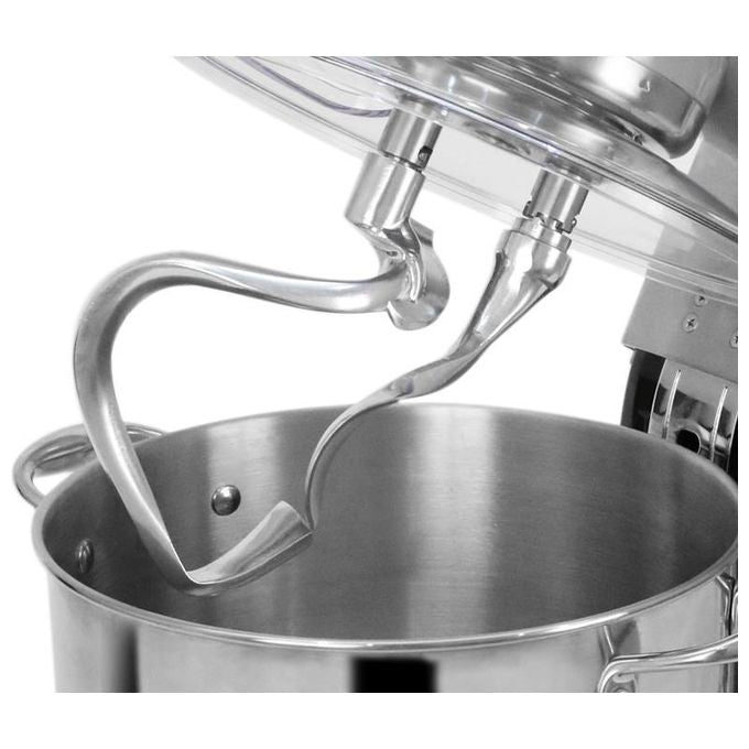RGV Pastaprof PL10S Impastatrice Planetaria 10 Litri Doppio Gancio 1500W 6 Velocita' Silver