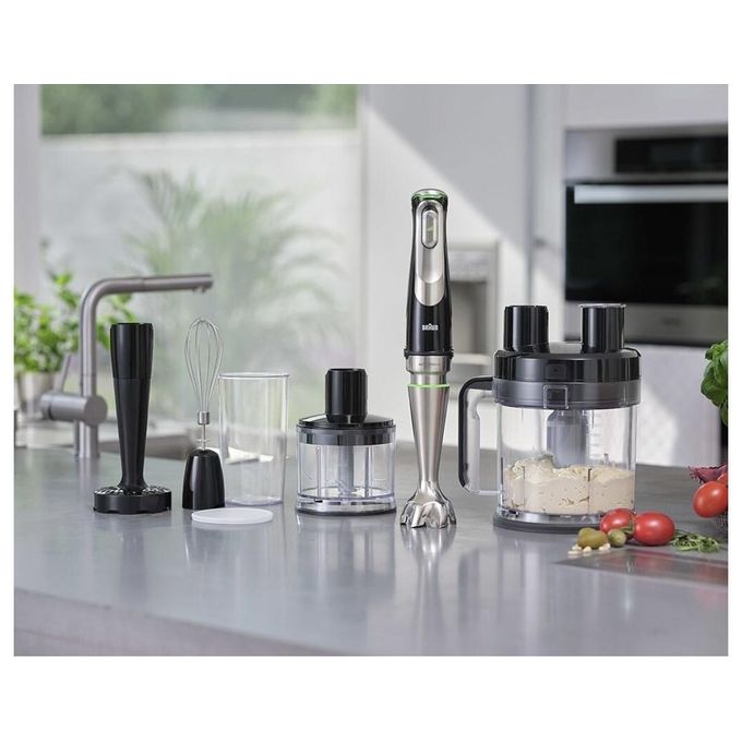 Braun MultiQuick 9 MQ 9187XLI 0.6 Litri Frullatore ad Immersione 1200W Nero-Acciaio Inossidabile