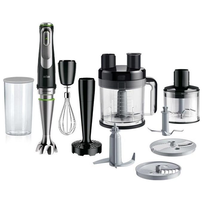Braun MultiQuick 9 MQ 9187XLI 0.6 Litri Frullatore ad Immersione 1200W Nero-Acciaio Inossidabile